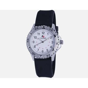 Calibre Men's SC-4S1-04-001R Sea Wolf Stainless Steel and Silicone Watch